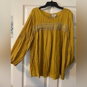 St. John’s bay Yellow/mustard Women's Blouse